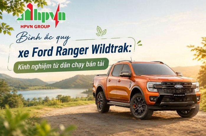 Bình ắc quy xe Ford Ranger Wildtrak