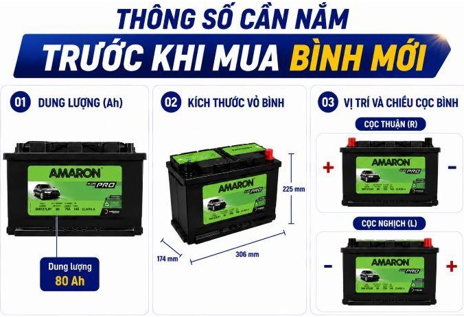 Bình ắc quy xe Ford Ranger Wildtrak